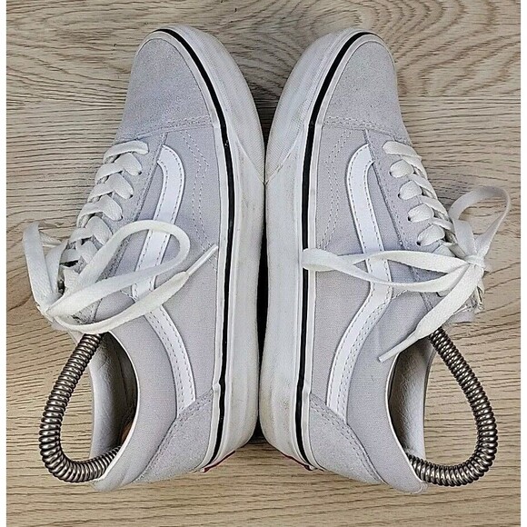 Vans Old Skool Gray Suede & Canvas Low Top Skate Shoes M 4/W 5.5 751505 - Picture 7 of 13